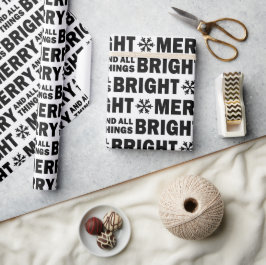 Christmas Gift Wrapping Paper | Merry and Bright ラッピングペーパー