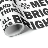 Christmas Gift Wrapping Paper | Merry and Bright ラッピングペーパー (ロールコーナー)