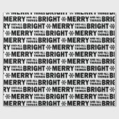 Christmas Gift Wrapping Paper | Merry and Bright ラッピングペーパー (フラット)