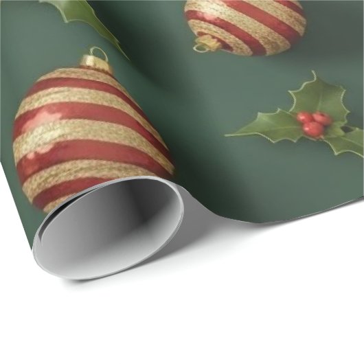 Christmas Gifts & Ornaments Seamless Pattern ラッピングペーパー (ロールコーナー)