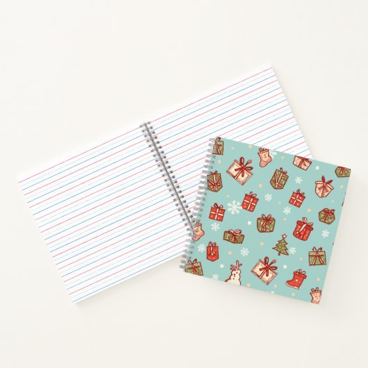 Christmas Gifts Pattern Notebook ノートブック (内部)