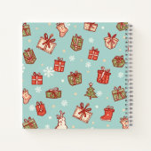 Christmas Gifts Pattern Notebook ノートブック (裏面)