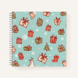 Christmas Gifts Pattern Notebook ノートブック