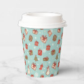 Christmas Gifts Pattern Paper Cups 紙コップ (右)