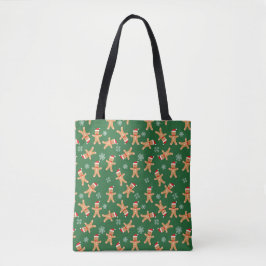 Christmas Gingerbread Baby Cookies Print Tote Bag トートバッグ
