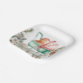 Christmas Gingerbread Baby Shower ペーパープレート (傾斜あり)