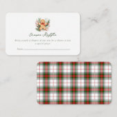 Christmas Gingerbread Baby Shower Invitation エンクロージャーカード (正面/裏面)