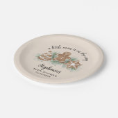 Christmas Gingerbread Boy's Baby Shower ペーパープレート (アングル)