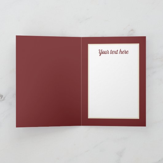  Christmas gingerbread Carousel customizable シーズンカード (内部)