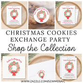 Christmas Gingerbread Cookie Exchange  ラウンドシール