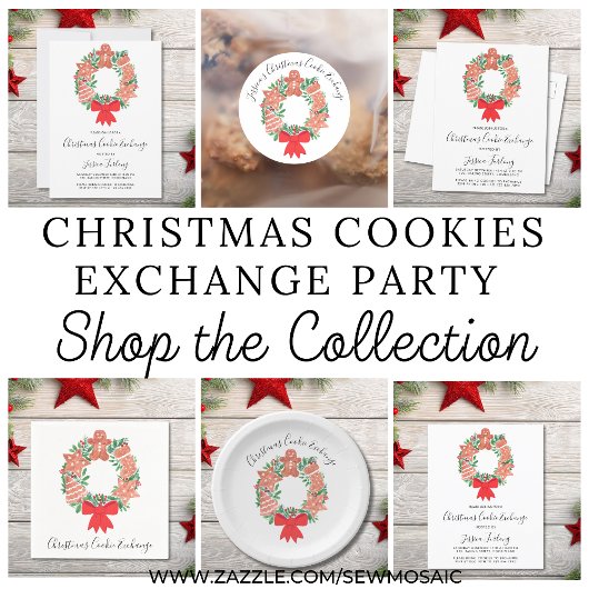 Christmas Gingerbread Cookie Exchange  ラウンドシール