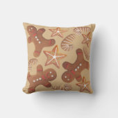 Christmas Gingerbread Cookie Pattern クッション (正面)