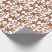 Christmas Gingerbread Cookie Pattern ラッピングペーパー (角)