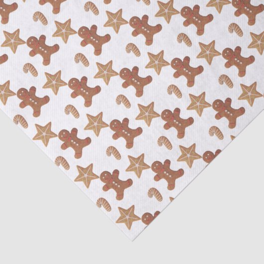 Christmas Gingerbread Cookie Pattern 薄葉紙 (詳細)