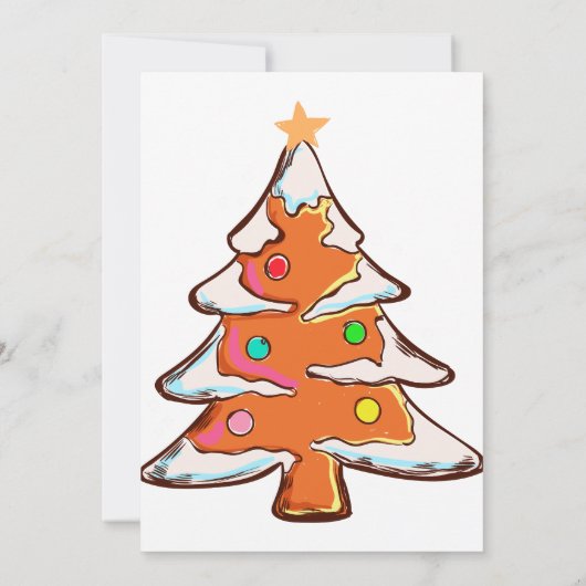 Christmas Gingerbread Cookie Swap Baking Contest 招待状 (裏面)