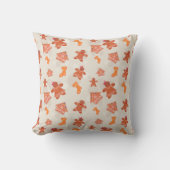 Christmas Gingerbread Cookies Pattern クッション (正面)