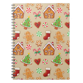Christmas Gingerbread Cookies Planner Noterbook ノートブック