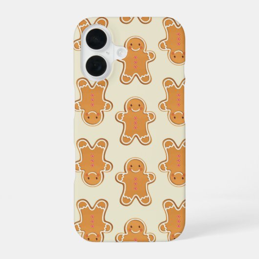Christmas Gingerbread Cookies Print Phone Case iPhone 16ケース (裏面)