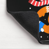 Christmas Gingerbread Dash Running Runner Xmas Mar マウスパッド (コーナー)