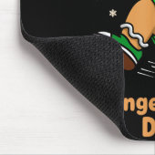 Christmas Gingerbread Dash Running Runner Xmas Mar マウスパッド (コーナー)