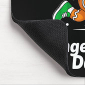 Christmas Gingerbread Dash Running Runner Xmas Mar マウスパッド (コーナー)