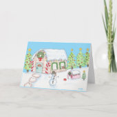 Christmas Gingerbread House シーズンカード (正面)