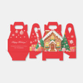 Christmas Gingerbread House フェイバーボックス (折り畳みなし)