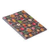 Christmas Gingerbread House Cookies Notebook ノートブック (右側)