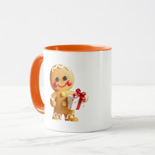 Christmas gingerbread man マグカップ (正面左)
