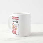 Christmas Gingerbread Man Ginger Jailhouse Crimina コーヒーマグカップ (正面左)