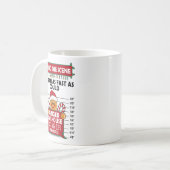 Christmas Gingerbread Man Ginger Jailhouse Fleeing コーヒーマグカップ (正面左)