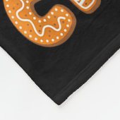 Christmas Gingerbread Pajamas Cookie Crusher Monst フリースブランケット (角)