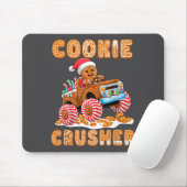 Christmas Gingerbread Pajamas Cookie Crusher Monst マウスパッド (マウス)