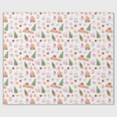 Christmas Gingerbread Pink ラッピングペーパー (フラット)