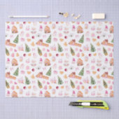 Christmas Gingerbread Pink 薄葉紙 (クラフト)