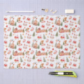 Christmas Gingerbread Red 薄葉紙 (クラフト)