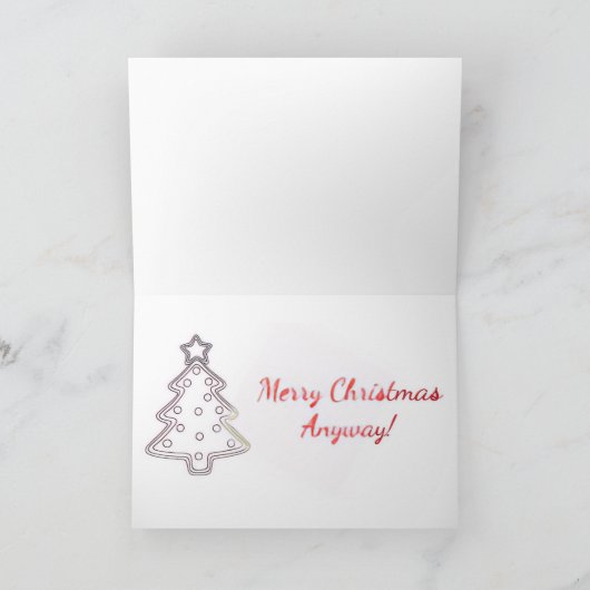 Christmas gingerbread sarcasm card  カード (内部)