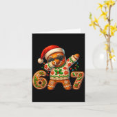 Christmas Gingerbread Six Seven 67 Meme Xmas Slang カード (黄色い花)