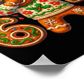 Christmas Gingerbread Six Seven 67 Meme Xmas Slang ポスター (角)