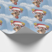 Christmas giraffe ラッピングペーパー (角)