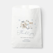 Christmas Girl Baby Shower Thank You フェイバーバッグ (正面)