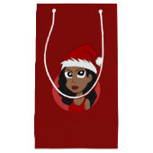 Christmas girl cartoon スモールペーパーバッグ (正面)