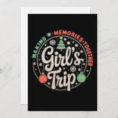Christmas Girls Trip Making Memories Together Xmas シーズンカード (正面/裏面)
