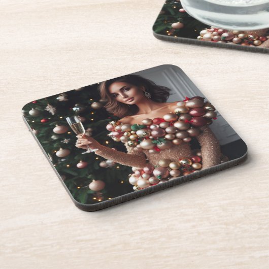 Christmas Glamour コースター (左側)