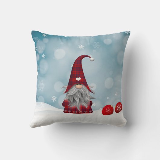 Christmas Gnome And Balls クッション (裏面)