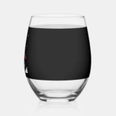 Christmas Gnome Dancing Gnome Family Christmas (4) ステムなしワイングラス (左)