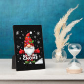 Christmas Gnome Dancing Gnome Family Christmas (4) フォトプラーク (側面)