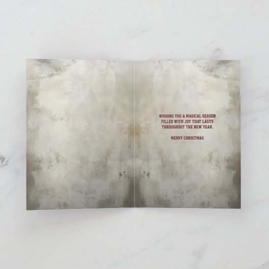 Christmas Gnome for Holiday カード (内部)