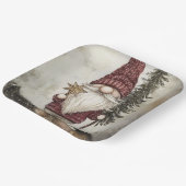 Christmas Gnome for the Holidays ペーパープレート (傾斜あり)