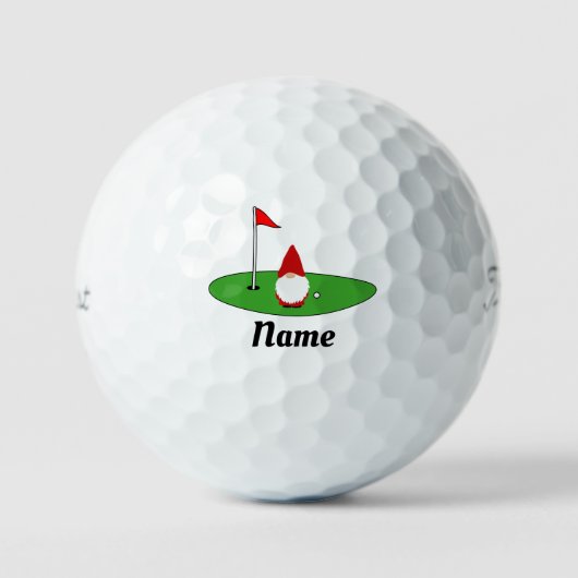 Christmas gnome Golf Balls Gift Box Set ゴルフボール (正面)